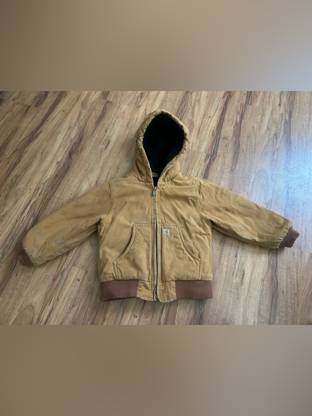 Carhartt Fleece Lined Duck Canvas Jacket Kids Size 4T